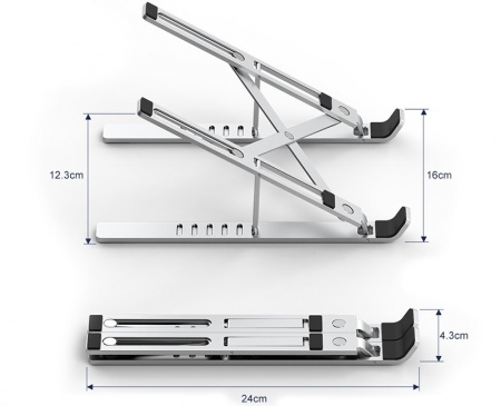 Купить Подставка для ноутбука Wiwu Laptops S400 Silver