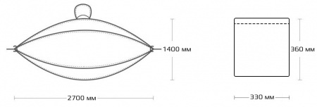 Купить Гамак Xiaomi Outdoor Anti-Mosquito Hammock Single Blue (HW070202)