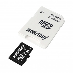 Купить Карта памяти SmartBuy microSDXC 32GB Class 10 U3 Pro