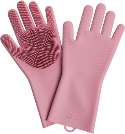 Купить Перчатки для мытья посуды универсальные  Xiaomi Silicone Cleaning Glove Pink (HO004)