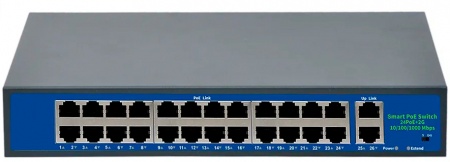 Купить CARCAM Standard 24+2 Uplink Gigabit AI PoE Switch (ССF2420GBLC)