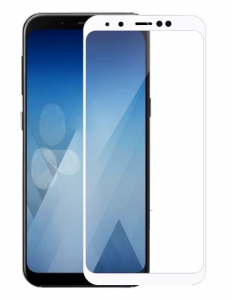Купить Защитное стекло для Samsung A8 Plus (2018) с рамкой