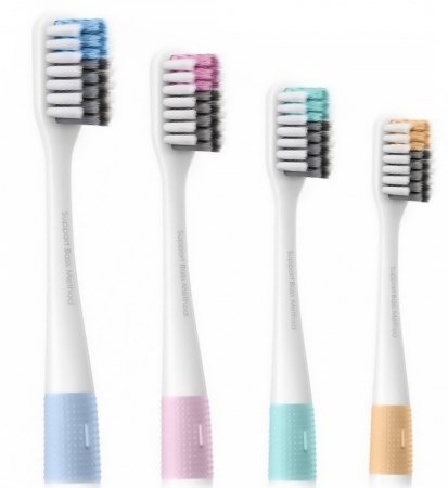 Купить Набор зубных щеток Xiaomi Dr. Bei Bass Method Toothbrush Multicolor (4 шт)